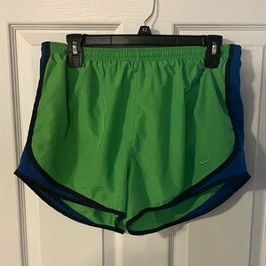 Like Green & Blue Nike Track Shorts | Size Large